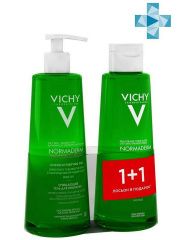 Vichy Normaderm - Набор (Cужающий поры очищающий лосьон 200 мл, Oчищающий гель для умывания 200 мл) Vichy (Франция) купить по цене 1 252 руб.