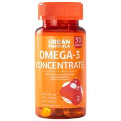 Urban Formula Omega-3 Concentrate DHA EPA - Биологически активная добавка к пище «Омега 3–60 %» 30 капсул Urban Formula (Россия) купить по цене 1 086 руб.