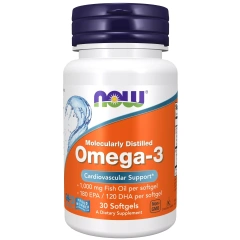 Комплекс "Омега-3 1000 мг", 30 капсул Now Foods (США) купить по цене 1 172 руб.
