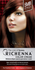 Richenna Color Cream Dark Mahogany - Крем-краска для волос с хной № 5MB Richenna (Корея) купить по цене 1 295 руб.