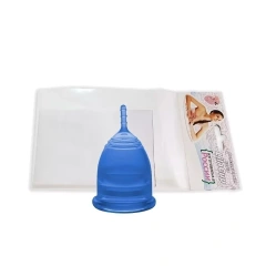 Чаша менструальная "Практик", синяя L LilaCup (Россия) купить по цене 928 руб.