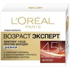 L'Oréal Dermo-Expertise - Крем для лица Возраст эксперт 45+ для всех типов кожи 50 мл L'Oreal Paris (Франция) купить по цене 506 руб.