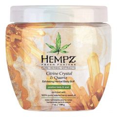 Hempz Citrine Crystal & Quartz Herbal Body Buff - Скраб с мерцающим эффектом Желтый Кварц для тела 198 г Hempz (США) купить по цене 2 112 руб.