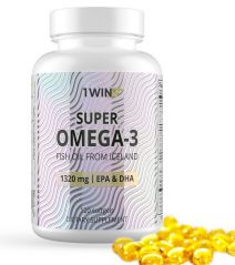 Комплекс Super Omega-3 1320 мг, 120 капсул 1Win (Россия) купить по цене 1 140 руб.