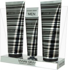 Vivian Gray & Vivanel For Men - Набор мужской (бальзам после бритья 100 мл, гель для душа 100 мл, лосьон для рук 30 мл) Vivian Gray & Vivanel (Германия) купить по цене 870 руб.