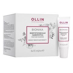 Ollin Professional BioNika - Энергетическая сыворотка "Плотность волос" 6х15 мл Ollin Professional (Россия) купить по цене 604 руб.