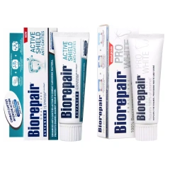 Набор зубных паст для защиты эмали и сохранения белизны зубов, 2х75 мл Biorepair (Италия) купить по цене 1 609 руб.