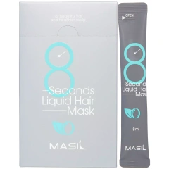 Экспресс-маска для увеличения объёма волос 8 Seconds Liquid Hair Mask 20 х 8 мл Masil (Корея) купить по цене 1 066 руб.