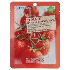 Тканевая 3D маска с томатом для увлажнения и улучшения цвета лица Tomato Natural Essence Mask, 23 г Food A Holic (Корея) купить по цене 44 руб.
