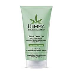 Hempz Exotic Green Tea and Asian Pear Exfoliating Mud and Body Mask - Маска-глина растительная отшелушивающая 200 мл Hempz (США) купить по цене 2 112 руб.