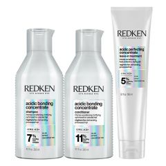 Redken Acidic Bonding - Набор (Кондиционер для восстановления силы и прочности волос 300 мл, Шампунь для восстановления силы и прочности волос 300 мл, Лосьон для восстановления силы и прочности волос 150 мл) Redken (США) купить по цене 6 885 руб.
