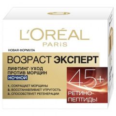 L'Oréal Dermo-Expertise - Крем для лица Возраст эксперт 45+ ночной 50 мл L'Oreal Paris (Франция) купить по цене 506 руб.