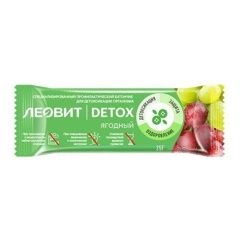 Леовит Detox - Батончик детоксикационный ягодный 25 гр Леовит (Россия) купить по цене 61 руб.