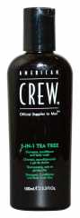 American Crew Tea Tree 3-in-1 - Средство 3 в 1 Шампунь, Кондиционер и Гель для душа Чайное дерево 100 мл American Crew (США) купить по цене 700 руб.