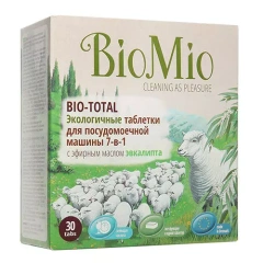 Таблетки для посудомоечной машины с эфирным маслом Эвкалипта, 30 шт BioMio (Россия) купить по цене 1 067 руб.