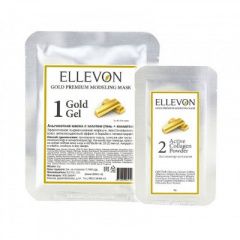 Ellevon - Альгинатная маска премиум (золотой гель+коллаген) 50 г + 5 г Ellevon (Корея) купить по цене 500 руб.