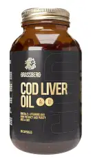 Биологически активная добавка к пище Cod Liver Oil 410 мг + витамины D, A, E , 60 капсул Grassberg (Великобритания) купить по цене 1 129 руб.