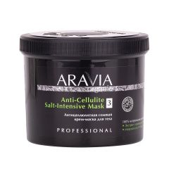Aravia Professional Organic Anti-Cellulite Salt-Intensive Mask - Антицеллюлитная солевая крем-маска для тела 550 мл Aravia Professional (Россия) купить по цене 1 524 руб.