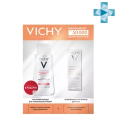 Набор: солнцезащитный флюид Uv-Age Daily SPF 50+, 40 мл + мицеллярная вода, 100 мл Vichy (Франция) купить по цене 2 091 руб.
