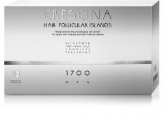 Crescina Follicular Islands 1700 - Комплекс для мужчин (лосьон для стимуляции роста волос 10*3,5 мл, лосьон против выпадения волос 10*3,5 мл) Crescina (Швейцария) купить по цене 12 600 руб.