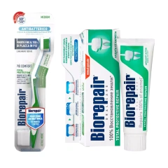 Набор для комплексной защиты: зубная паста 75 мл + зубная щетка Biorepair (Италия) купить по цене 1 258 руб.