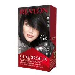 Набор для окрашивания волос в домашних условиях: крем-активатор + краситель + бальзам 11 Мягкий черный Revlon Professional (Испания) купить по цене 459 руб.