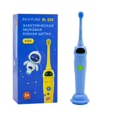 Детская электрическая звуковая зубная щетка RL 020 3+, синяя, 1 шт Revyline (Китай) купить по цене 3 290 руб.
