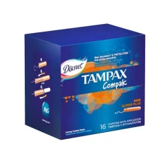 Тампоны с аппликатором компак супер плюс, 16 шт Tampax (США) купить по цене 553 руб.