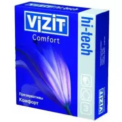 Презервативы №3 Hi-tech Comfort 3 шт Vizit (Россия) купить по цене 240 руб.