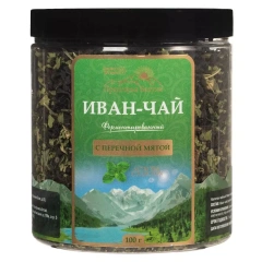 Иван-чай ферментированный с перечной мятой, 100 г Предгорья Белухи (Россия) купить по цене 294 руб.