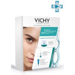 Vichy Slow Age - Комплексный антивозрастной уход за кожей (укрепляющий дневной крем 50 мл + ежедневный гель-сыворотка 10 мл, сыворотка-концентрат Probiotic Fractions 10 мл) Vichy (Франция) купить по цене 3 597 руб.