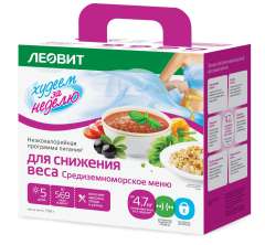 Леовит Худеем за неделю - Программа питания "Средиземноморское меню" 5 дней Леовит (Россия) купить по цене 1 225 руб.