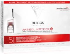 Vichy Dercos Aminexil Intensive 5 - Средство против выпадения волос для женщин 21х6 мл Vichy (Франция) купить по цене 4 400 руб.