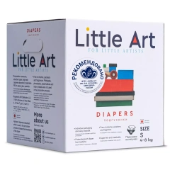 Детские подгузники в индивидуальной упаковке размер S 4-8 кг, 36 шт Little Art (Китай) купить по цене 1 591 руб.