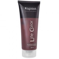 Kapous Professional Life Color - Бальзам оттеночный для волос Гранатовый Красный 200 мл Kapous Professional (Россия) купить по цене 494 руб.