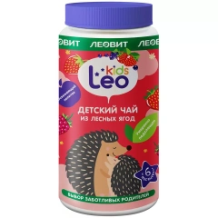 Детский гранулированный чай из лесных ягод 6 мес+, 200 г Леовит (Россия) купить по цене 446 руб.