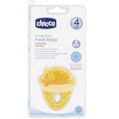 Chicco Fresh Relax - Прорезыватель-игрушка желтая "Мороженое" 4 мес.+ Chicco (Италия) купить по цене 637 руб.