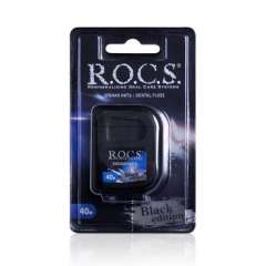 R.O.C.S Black Edition - Расширяющаяся зубная нить 40 м R.O.C.S. (Россия) купить по цене 354 руб.