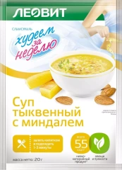 Суп тыквенный с миндалем. Пакет 20 г Леовит (Россия) купить по цене 51 руб.