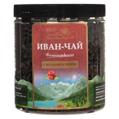 Иван-чай ферментированный с ягодами клюквы, 100 г Предгорья Белухи (Россия) купить по цене 351 руб.