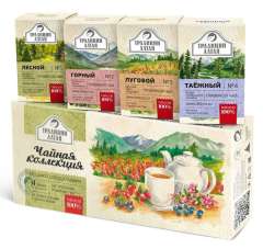 Алтэя Травяные чаи - Подарочный набор травяных чаев "Чайная коллекция" 4 х 50 г Алтэя (Россия) купить по цене 672 руб.