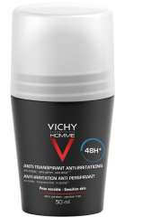 Vichy Homme - Дезодорант-антиперспирант 48 часов для чувствительной кожи 50 мл Vichy (Франция) купить по цене 1 299 руб.