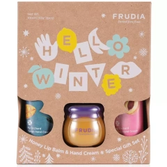 Подарочный набор Hello Winter: бальзам для губ, 10 г + кремы для рук с манго и персиком, 2 х 30 г Frudia (Корея) купить по цене 1 260 руб.