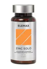 Цинка пиколинат Zink Solo 25 мг, 60 таблеток Elemax (Россия) купить по цене 1 438 руб.