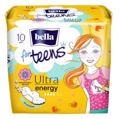 Супертонкие ароматизированные прокладки для подростков Ultra Energy, 10 шт Bella (Польша) купить по цене 209 руб.