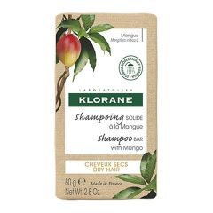 Klorane Dry Hair - Брусковый шампунь с маслом Манго 80 гр Klorane (Франция) купить по цене 1 391 руб.