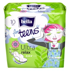 Супертонкие ароматизированные прокладки для подростков Ultra Relax, 10 шт Bella (Польша) купить по цене 209 руб.