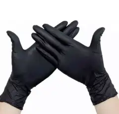 Перчатки нитриловые Ecolat размер М черные, 100 шт Чистовье (Россия) купить по цене 468 руб.