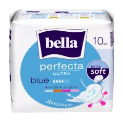 Ультратонкие прокладки Perfecta Ultra Blue, 10 шт Bella (Польша) купить по цене 233 руб.