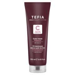 Tefia Color Creats - Оттеночная маска для волос с маслом монои Платиновая 250 мл Tefia (Италия) купить по цене 1 327 руб.